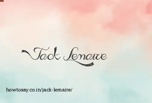 Jack Lemaire
