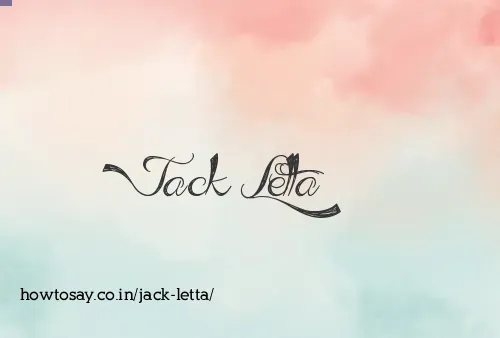 Jack Letta