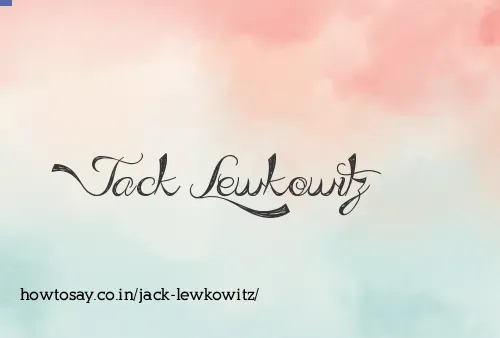 Jack Lewkowitz