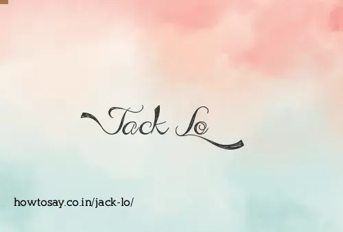 Jack Lo