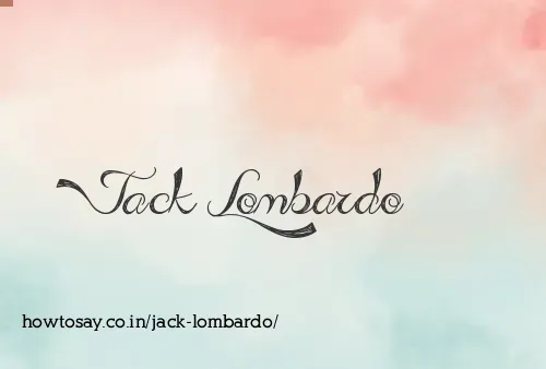 Jack Lombardo
