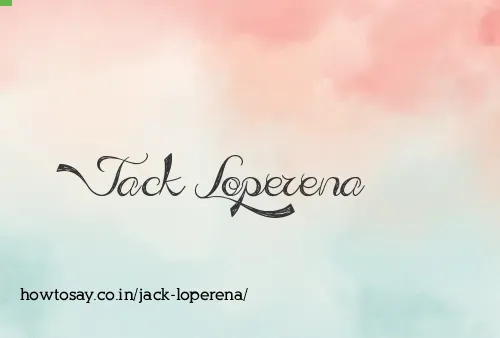Jack Loperena