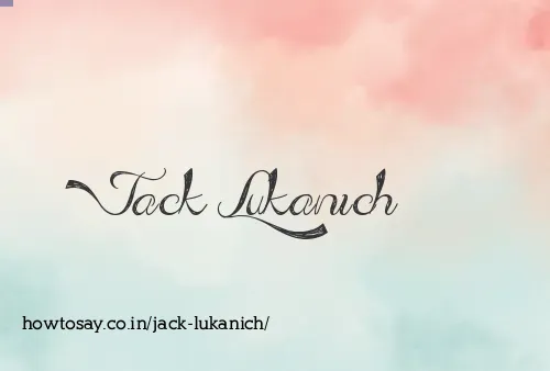 Jack Lukanich