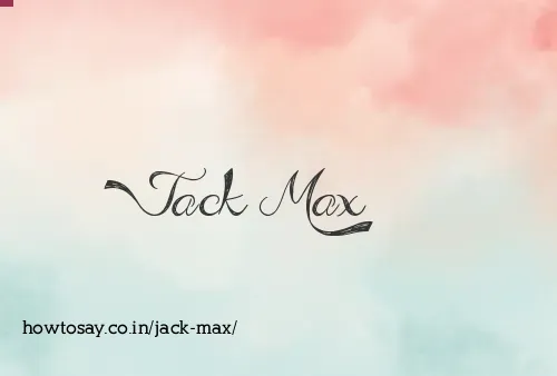 Jack Max
