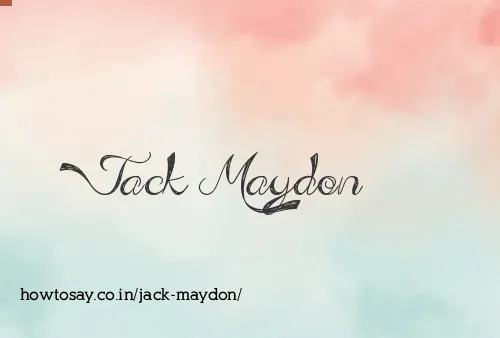 Jack Maydon