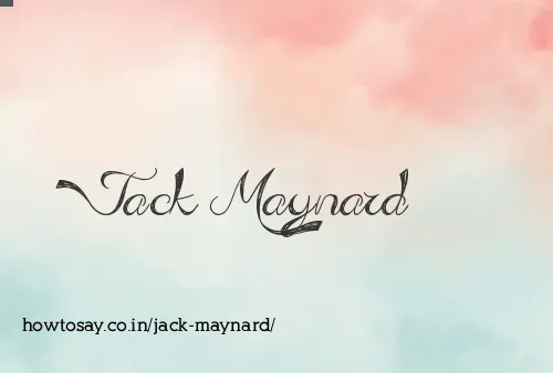 Jack Maynard