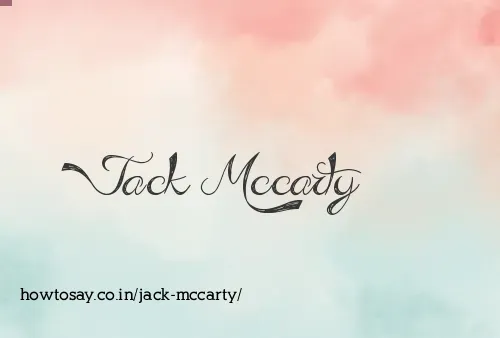 Jack Mccarty