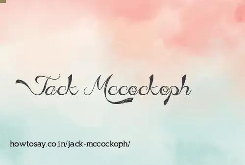 Jack Mccockoph