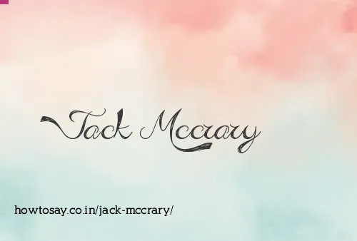 Jack Mccrary