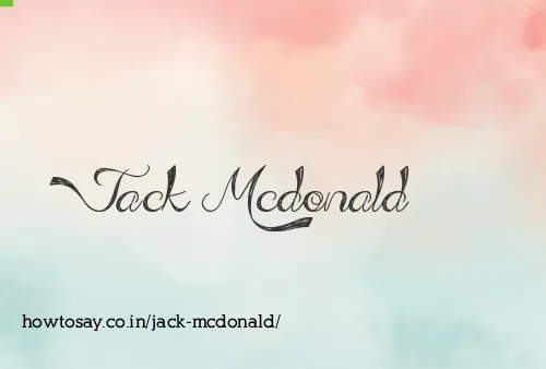 Jack Mcdonald