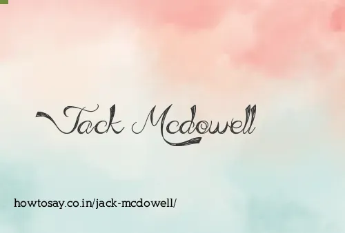 Jack Mcdowell