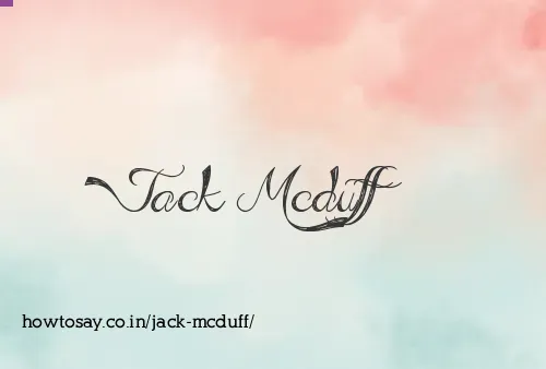Jack Mcduff
