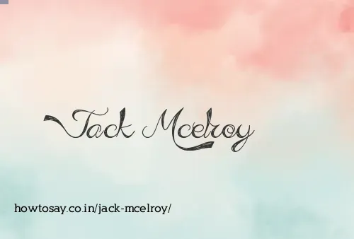 Jack Mcelroy