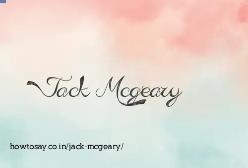 Jack Mcgeary