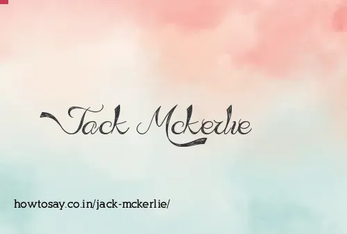 Jack Mckerlie