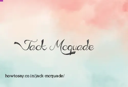 Jack Mcquade