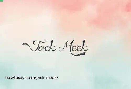 Jack Meek