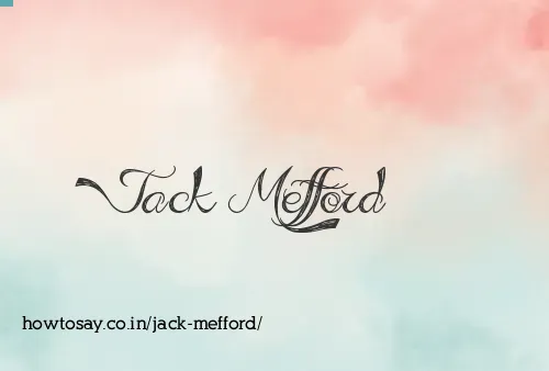 Jack Mefford