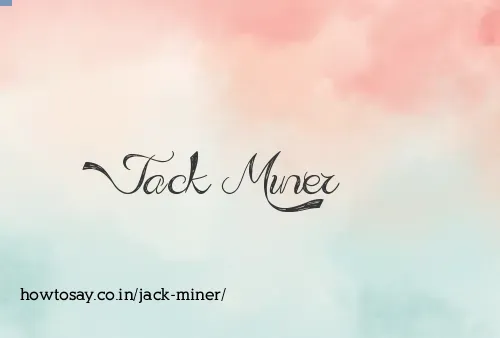 Jack Miner