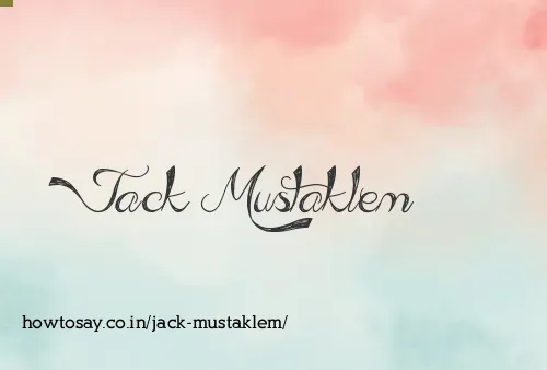 Jack Mustaklem