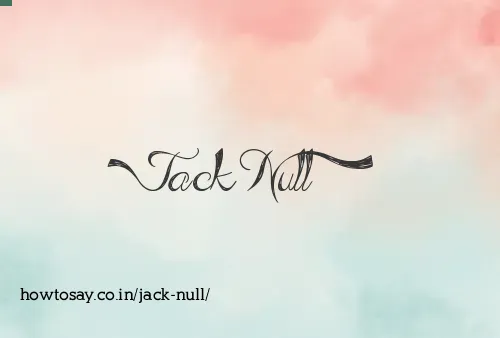 Jack Null