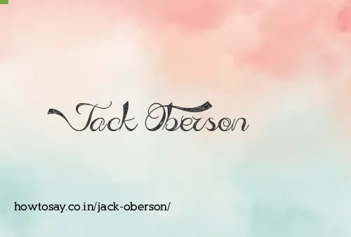 Jack Oberson