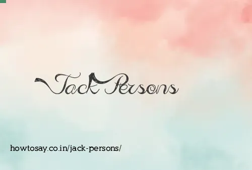 Jack Persons