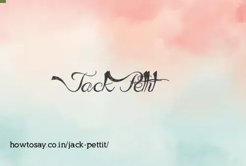 Jack Pettit