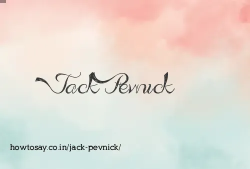 Jack Pevnick