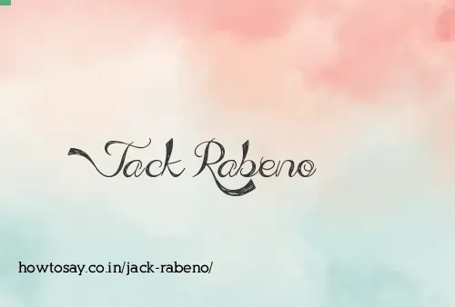 Jack Rabeno