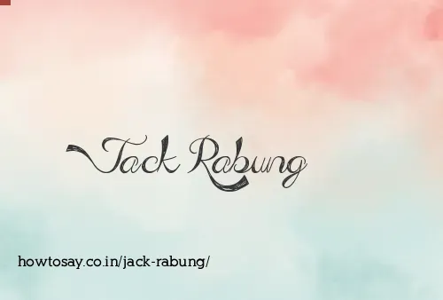 Jack Rabung