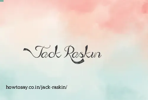 Jack Raskin