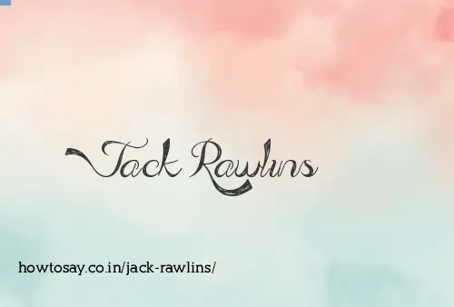 Jack Rawlins