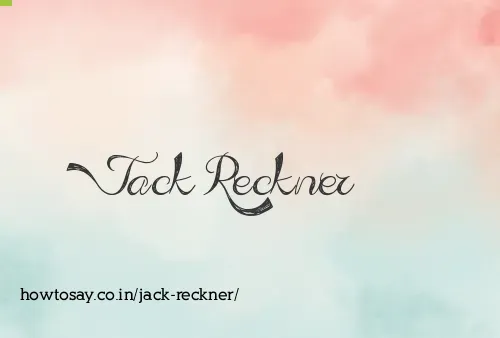 Jack Reckner