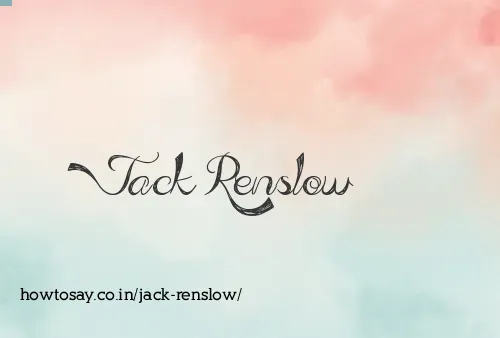 Jack Renslow