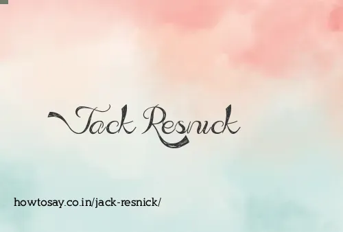 Jack Resnick