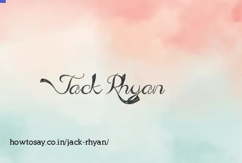 Jack Rhyan