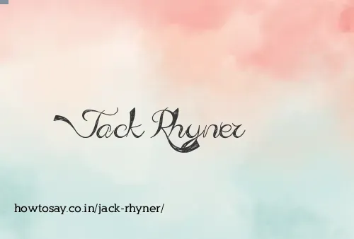 Jack Rhyner