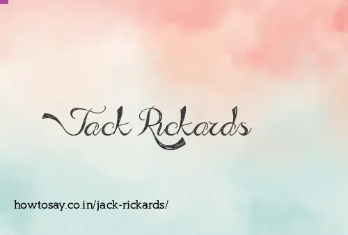 Jack Rickards