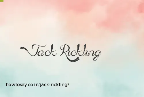 Jack Rickling
