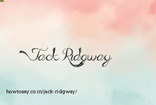 Jack Ridgway