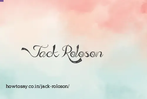 Jack Roloson