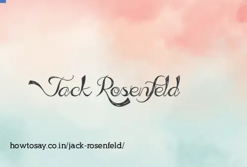 Jack Rosenfeld