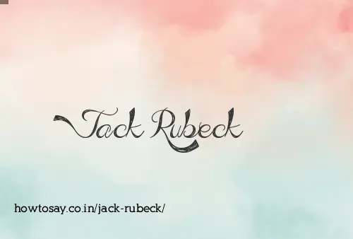 Jack Rubeck