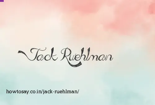 Jack Ruehlman