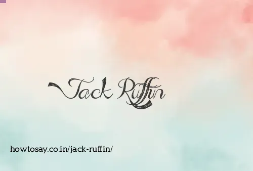 Jack Ruffin