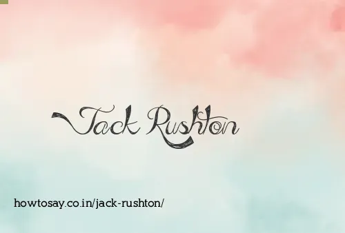 Jack Rushton