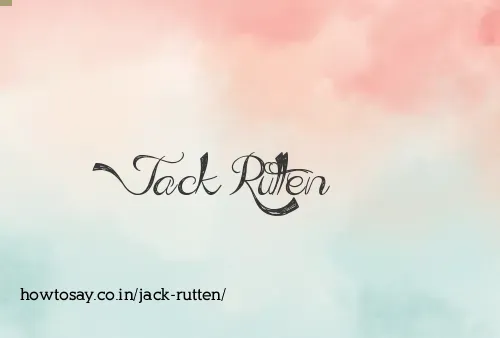 Jack Rutten