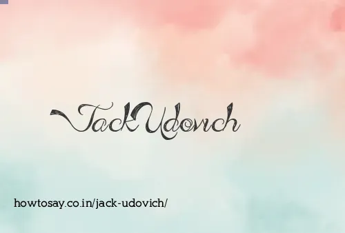 Jack Udovich