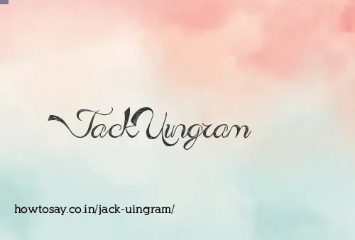 Jack Uingram